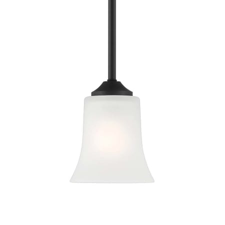 Designers Fountain Bronson 6" Wide Mini Pendant Matte Black