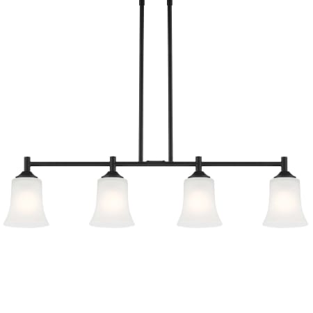 Designers Fountain Bronson 4 Light 34" Wide Linear Pendant Matte Black