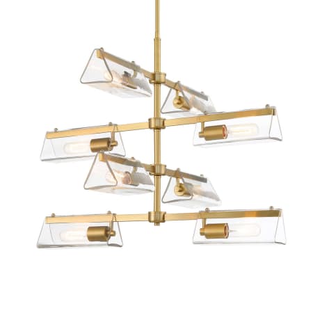 Designers Fountain Latitude 8 Light 29" Wide Sputnik Chandelier Brushed Gold