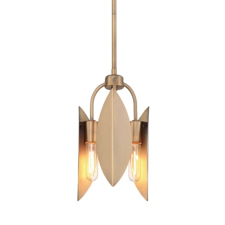 Designers Fountain Eden 3 Light 9" Wide Multi Light Pendant Old Satin Brass