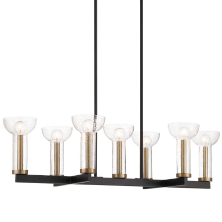 Designers Fountain Nova 7 Light 38" Wide Linear Pendant Matte Black