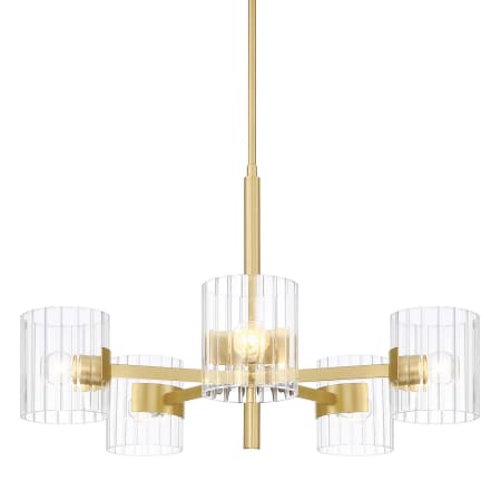 Designers Fountain Aries 5 Light 28" Wide Chandelier Brushed Gold