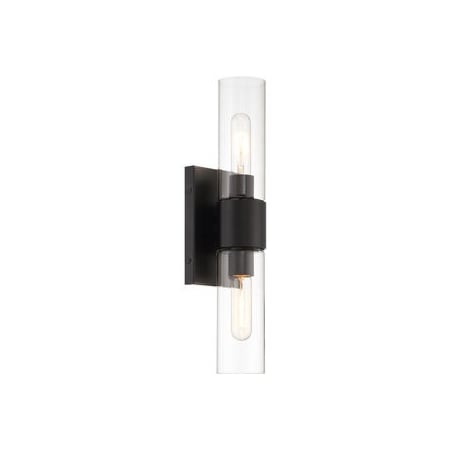 Designers Fountain Anton 2 Light 18" Tall Wall Sconce Matte Black