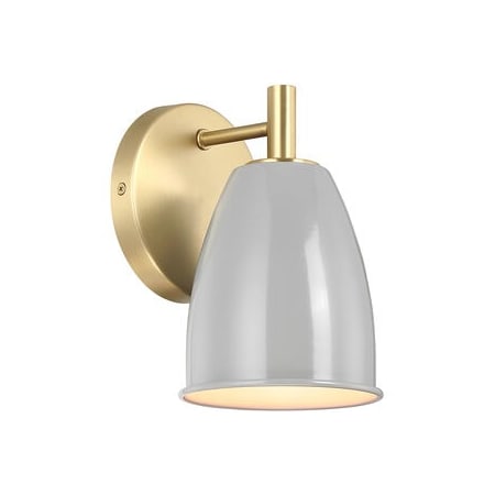 Designers Fountain Biba 8" Tall Wall Sconce Brushed Gold