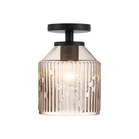 Designers Fountain Ele 8" Wide Semi-flush Drum Ceiling Fixture Matte Black