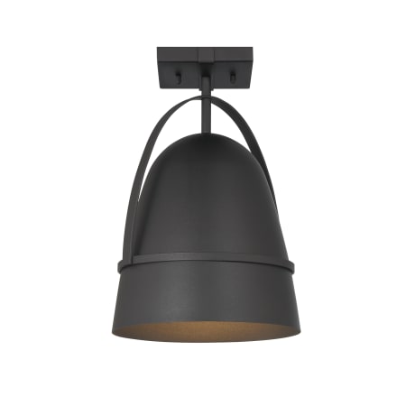 Designers Fountain Rue 10" Wide Semi-flush Ceiling Fixture Black