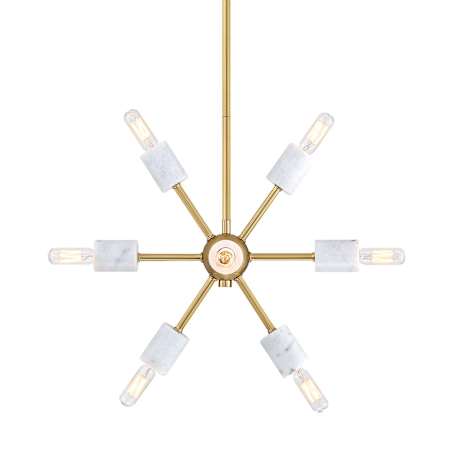 Designers Fountain Star Dust 8 Light 15" Wide Pendant Brushed Gold