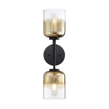 Designers Fountain Gatsby 2 Light 20" Tall Wall Sconce Matte Black