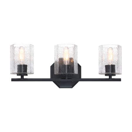 Designers Fountain Haven 3 Light 24" Wide Vanity light Matte Black
