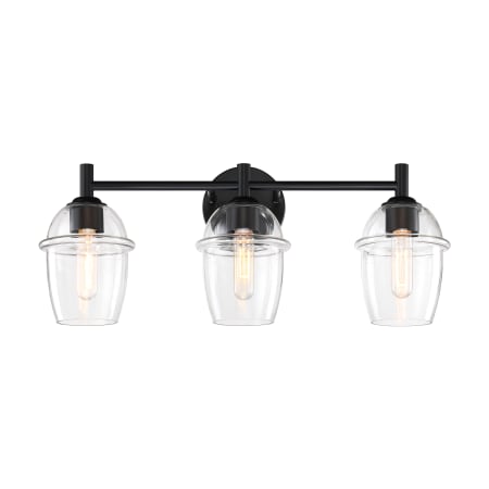 Designers Fountain Summer Jazz 3 Light 24" Wide Vanity light Matte Black