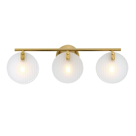 Designers Fountain Sky Fall 3 Light 25" Wide Vanity light Brushed Gold