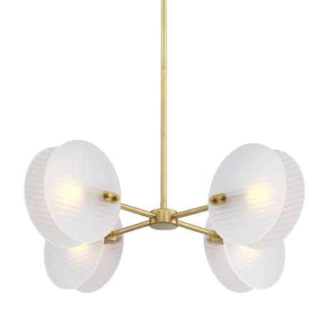 Designers Fountain Sky Fall 4 Light 28" Wide Chandelier Brushed Gold