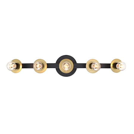 Designers Fountain Harmoni 5 Light 25" Wide Vanity light Matte Black