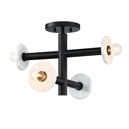 Designers Fountain Fina 4 Light 16" Wide Semi-flush Ceiling Fixture Matte Black