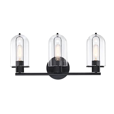 Designers Fountain Skylar 3 Light 25" Wide Vanity light Matte Black