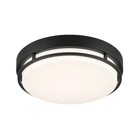 Designers Fountain Noble 14" Wide Integrated LED Flush Mount Drum Ceiling Fixture Matte Black