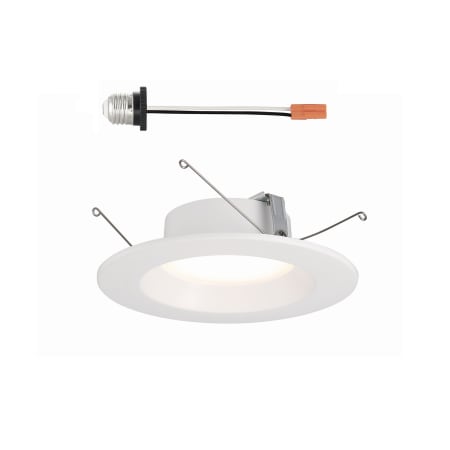Designers Fountain LED Canless Recessed Fixture with 6" Open Trims - Airtight White