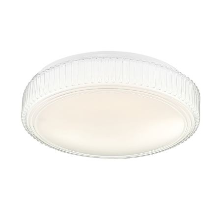 Designers Fountain Wiz Smart 14" Wide Integrated LED Flush Mount Drum Smart Ceiling Fixture White