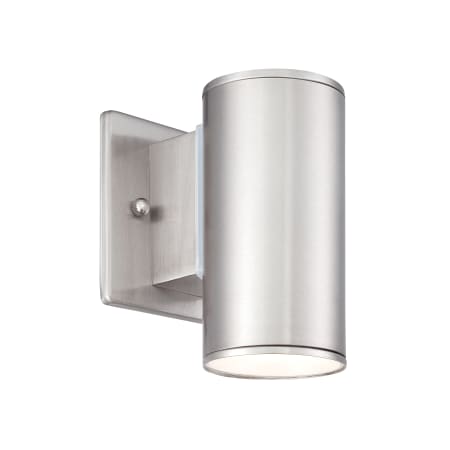 Designers Fountain Barrow 1 Light LED Outdoor Wall Sconce Satin Platinum