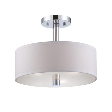 Designers Fountain Cordova 3 Light Semi-Flush Ceiling Fixture Chrome
