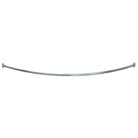 Design House 55" to 63" Adjustable Curved Shower Rod Satin Nickel