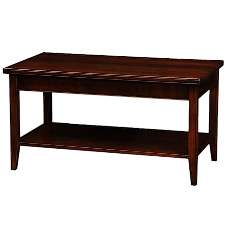 Design House Laurent 39" Wide Wood Table Chocolate Cherry