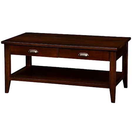 Design House Laurent 44" Wide Wood Table Chocolate Cherry