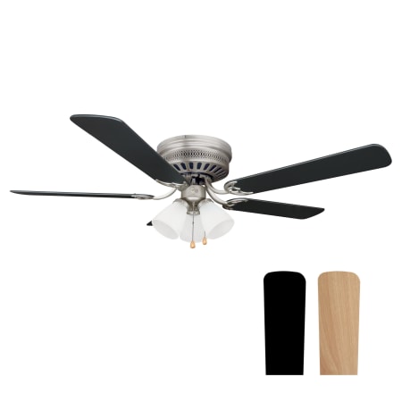 Design House Millbridge 52" 5 Blade Indoor Ceiling Fan Satin Nickel