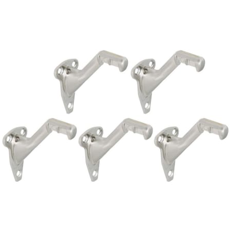 Design House Straight Arm Hand Rail Bracket - 5 Pack Satin Nickel