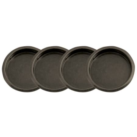 Design House 2-7/16 Inch Diameter Flush Pull - 4 Pack Oil Rubbed Bronze
