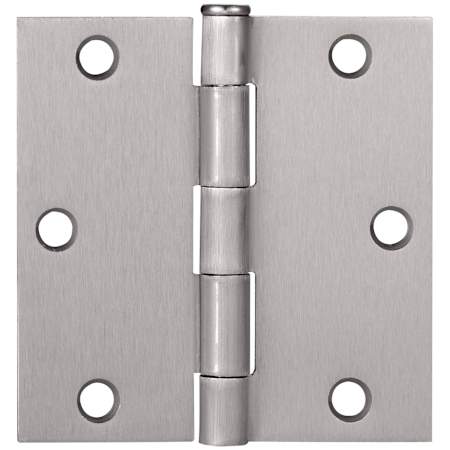 Design House 3-1/2" x 3-1/2" Butt Square Corner Surface Mount Door Hinge - Pack of 9 Satin Nickel