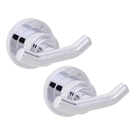 Design House Geneva Double Hook Robe Hook Polished Chrome