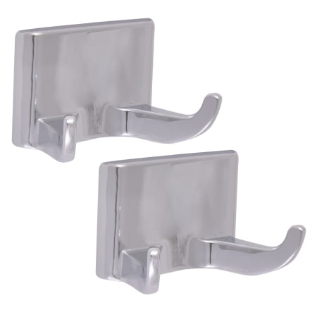Design House Millbridge Double Hook Robe Hook Polished Chrome