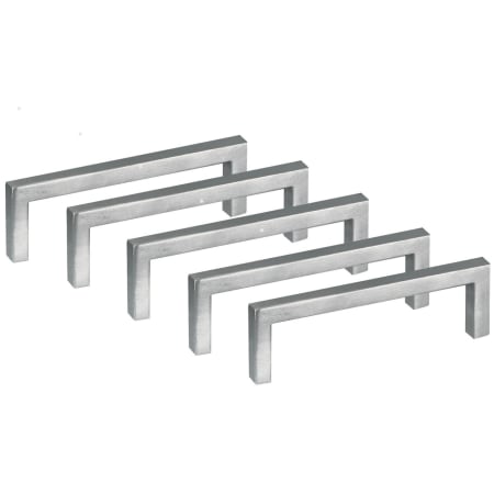 Design House Portico 3-3/4 Inch Center to Center Handle Cabinet Pull - Pack of 5 Stainless Steel