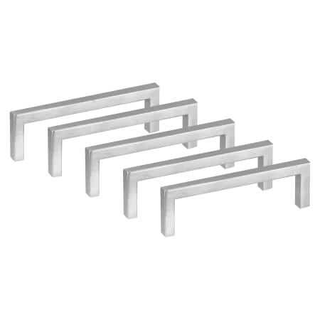 Design House Portico 3-3/4 Inch Center to Center Handle Cabinet Pull - Pack of 5 Polished Chrome