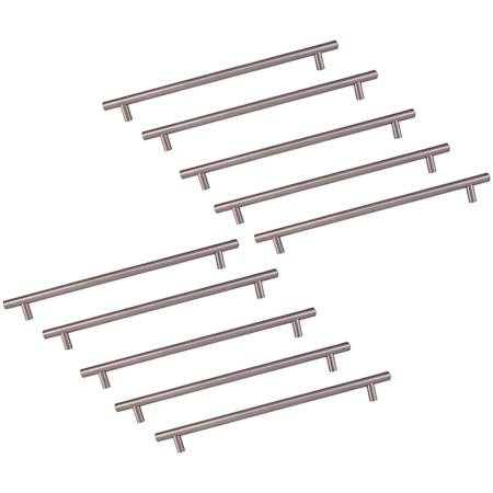 Design House Solid Truss 10 Inch Center to Center Bar Cabinet Pull - Pack of 10 Stainless Steel