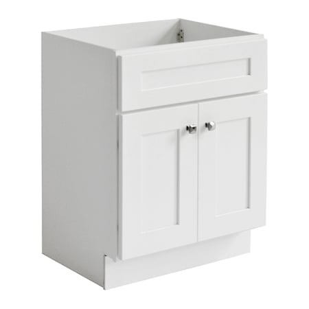 Design House Brookings 24" Single Free Standing Vanity Cabinet - Less Vanity Top White