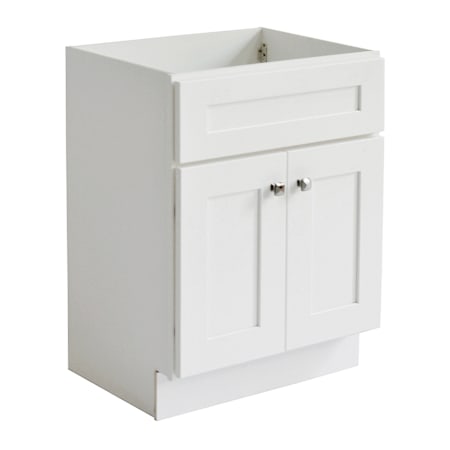 Design House Brookings 24" Single Free Standing Vanity Cabinet Only - Less Vanity Top White