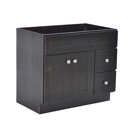 Design House Brookings 36" Single Free Standing Vanity Cabinet Only - Less Vanity Top Espresso
