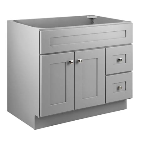 Design House Brookings 36" Single Free Standing Vanity Cabinet Only - Less Vanity Top Gray