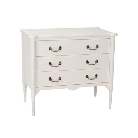 Design House Oxford 35" Wide 3 Drawer Wood Accent Cabinet Antique White