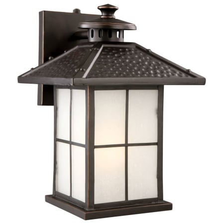 Design House Gladstone 11" Tall LED Outdoor Wall Sconce with Frosted Glass Shade Oil Rubbed Bronze