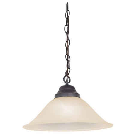 Design House Millbridge 15" Wide Pendant with Alabaster Glass Shade Oil Rubbed Bronze
