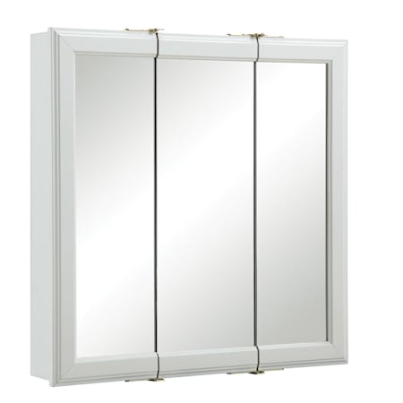 Design House Wyndham 24" x 24" Framed 3 Door Medicine Cabinet White