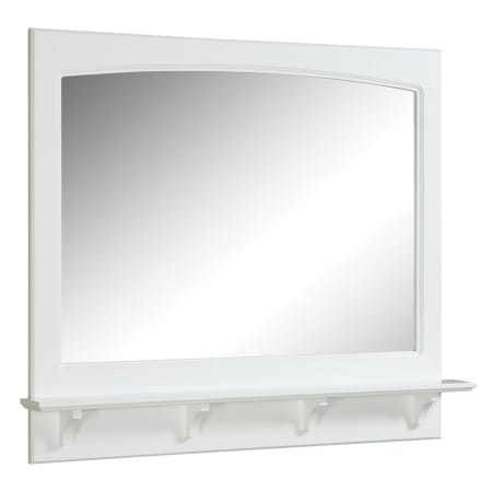 Design House 36" Framed Mirror with Shelf from the Concord Collection White