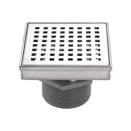 Design House 4" Square Shower Drain Stainless Steel