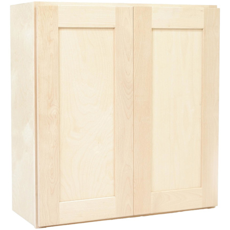 Design House Brookings 30" Wide x 36" Tall Double Door Wall Cabinet Unfinished Birch