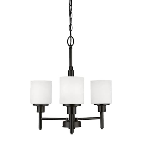 Design House Aubrey 3 Light 21" Wide Chandelier Matte Black