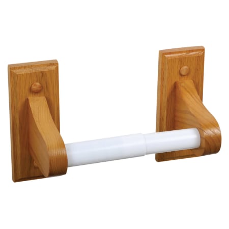 Design House Wall Mounted Double Post Toilet Paper Holder Honey Oak