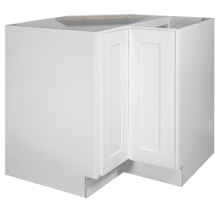 Design House Brookings 36" x 34-1/2" Kitchen Diagonal Corner Base Cabinet with Lazy Susan White